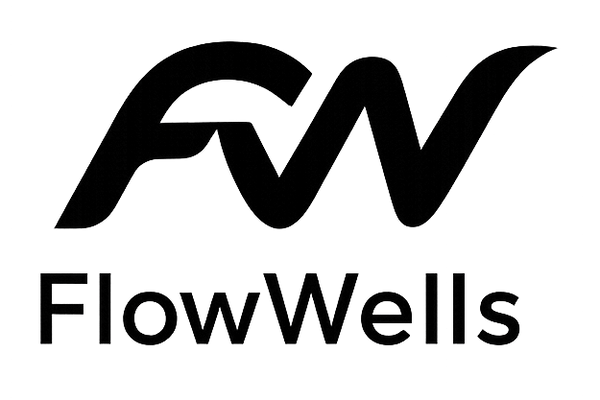 FlowWells logo on a white background